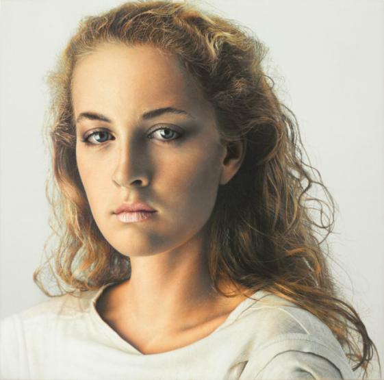 Johanna I, 1983–1984 - Franz Gertsch AG, Foto: Dominique Uldry Acryl auf ungrundierter Baumwolle, 330 x 340 cm